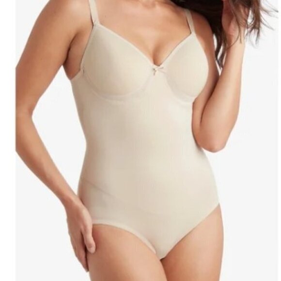 Miraclesuit Womens Wonderful U Low Nude Extra Firm Control Bodysuit Style-2850 - Picture 1 of 10